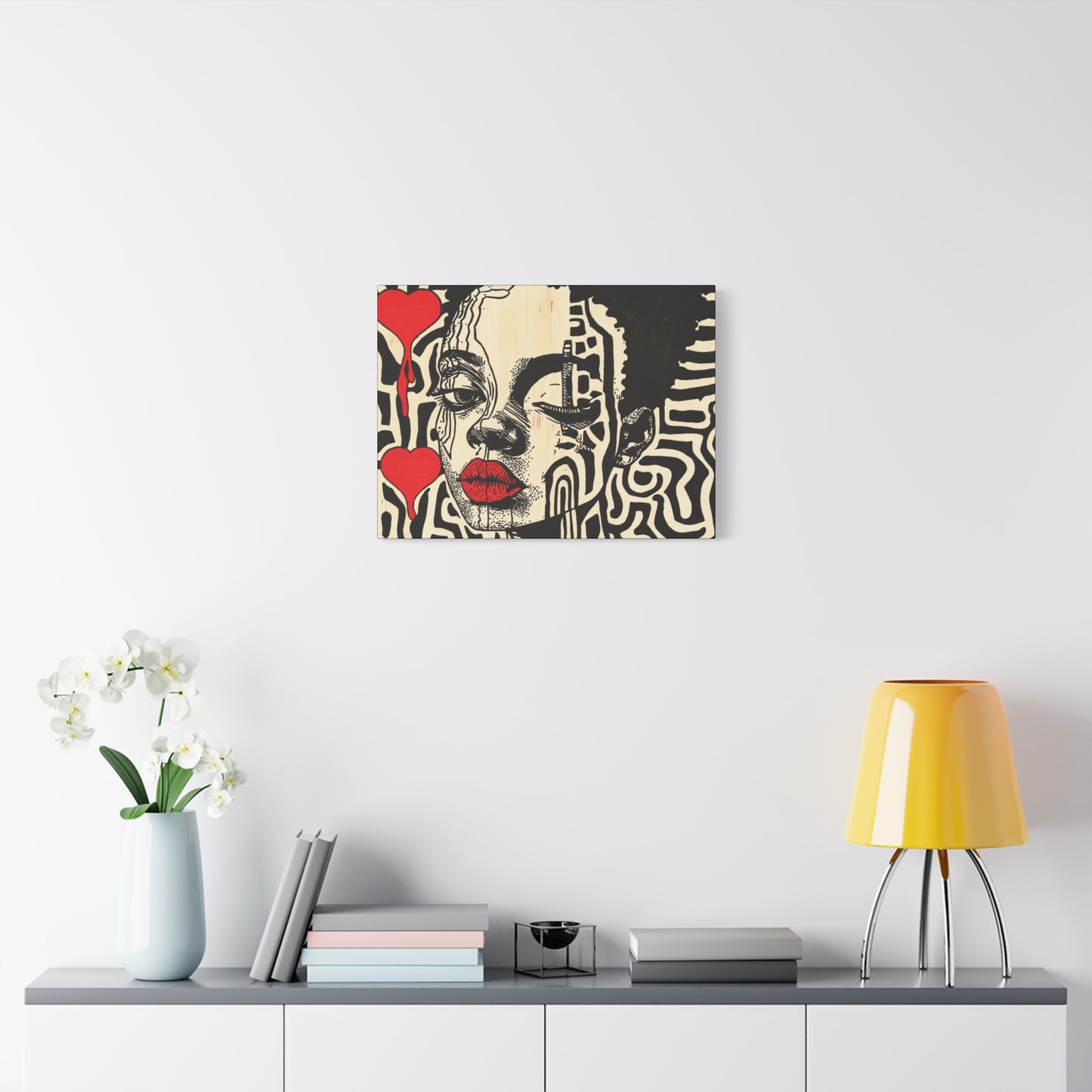 Charge it to my Heart - Modern African American Pop Art - 1.25" depth