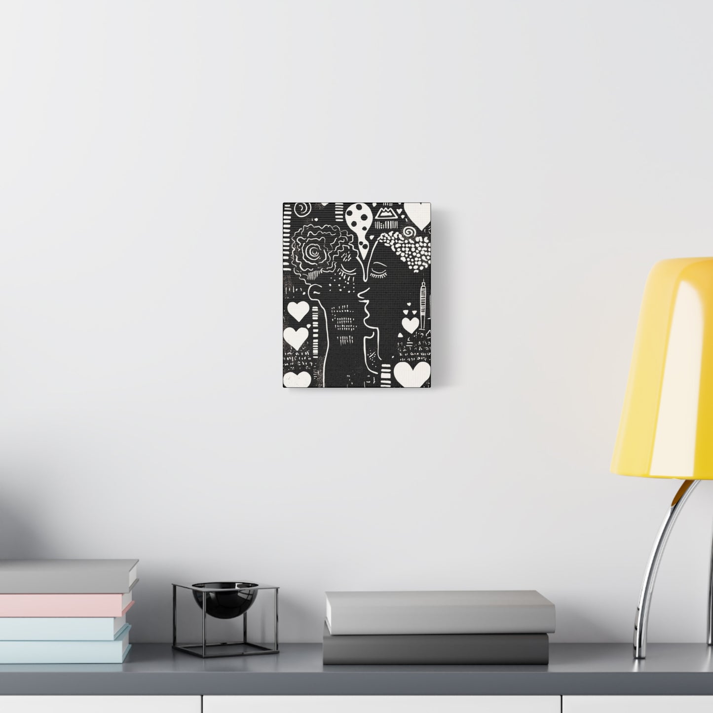 Love & Nostalgia - Elegant Stretched Canvas Art - Feminine Portrait