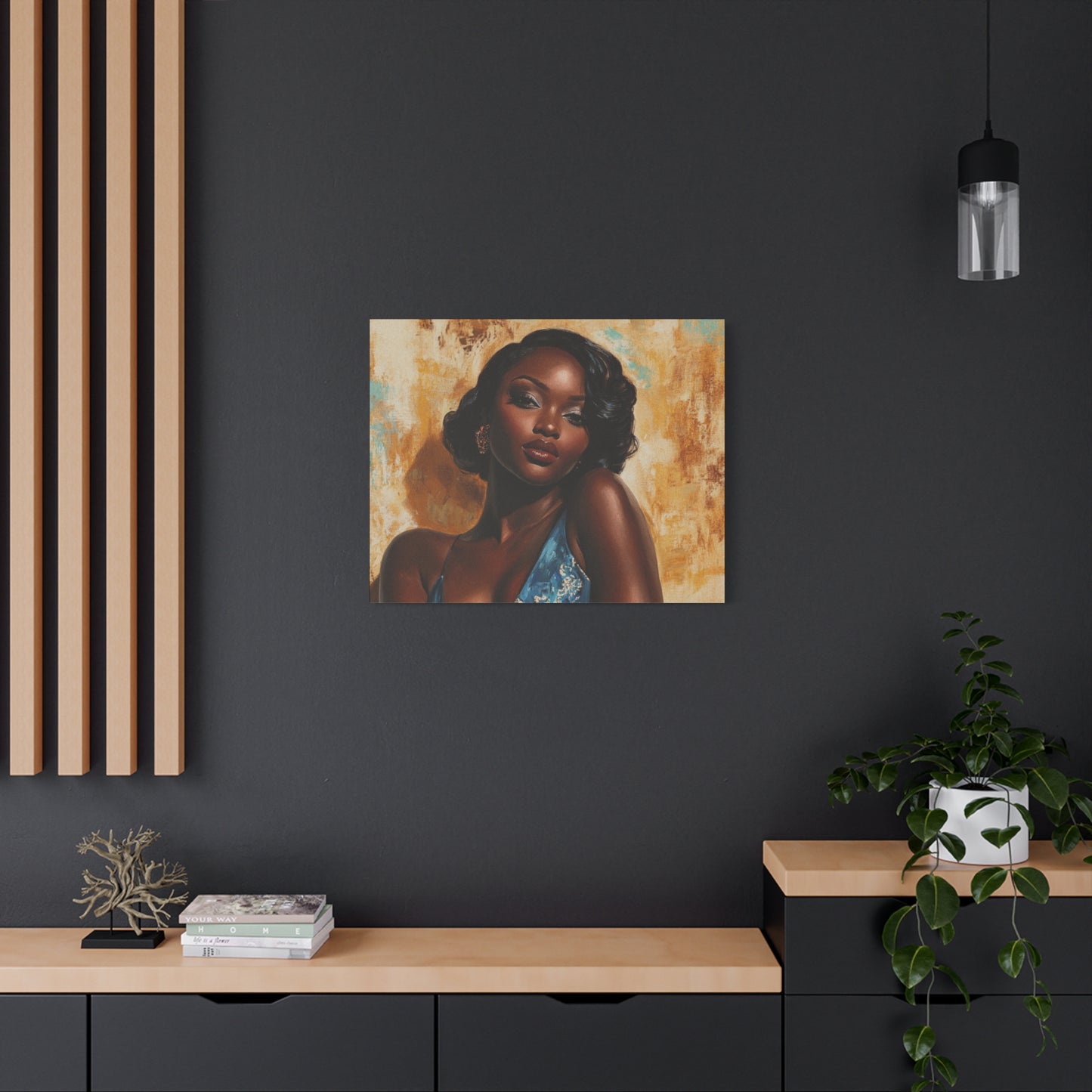 Sunkissed - Elegant Stretched Canvas Art - Female Portrait