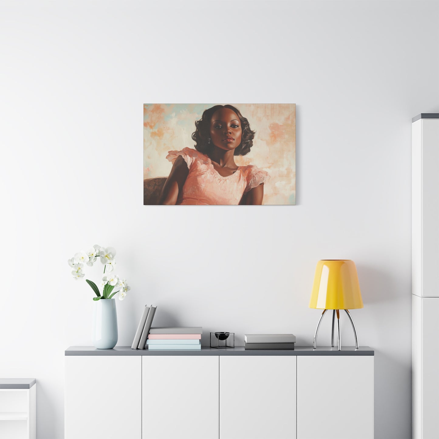 Olemi - Elegant Stretched Canvas Art - Feminine Portrait