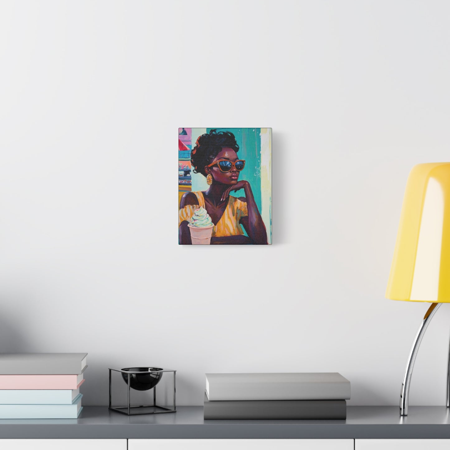 Gloomy Sundae | Canvas Art | African American Nostalgic Art