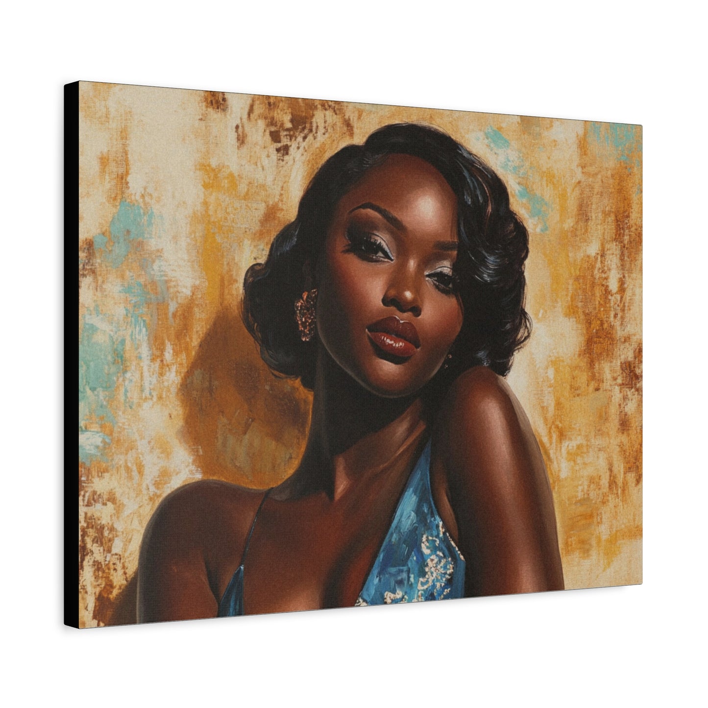 Sunkissed - Elegant Stretched Canvas Art - Female Portrait