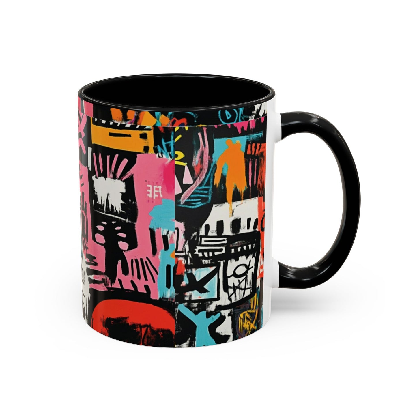 Urban Pop Graffiti Mug – Colorful Abstract Street Art Coffee Cup – Bold Afrocentric Art Mug Gift for Art Lovers– 11oz / 15oz-