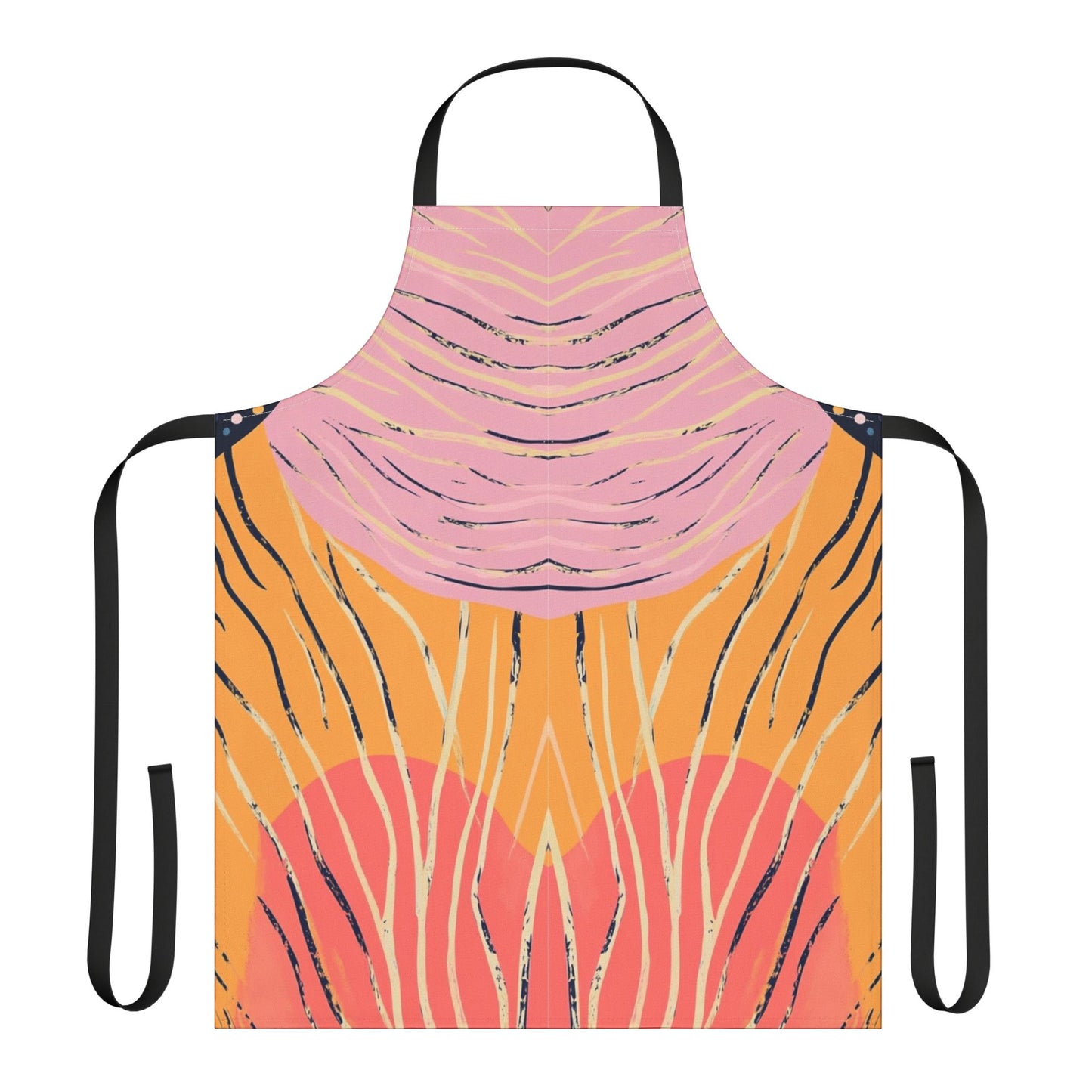 Tropical Daydream | Colorful Artistic Apron with 2-Color Straps | Perfect for Cooking & Crafting