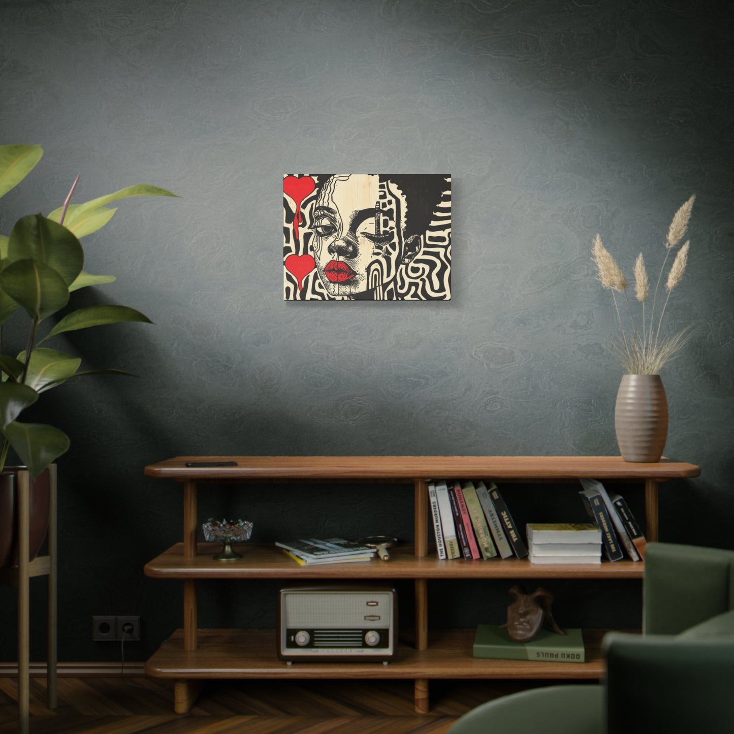 Charge it to my Heart - Modern African American Pop Art - 1.25" depth