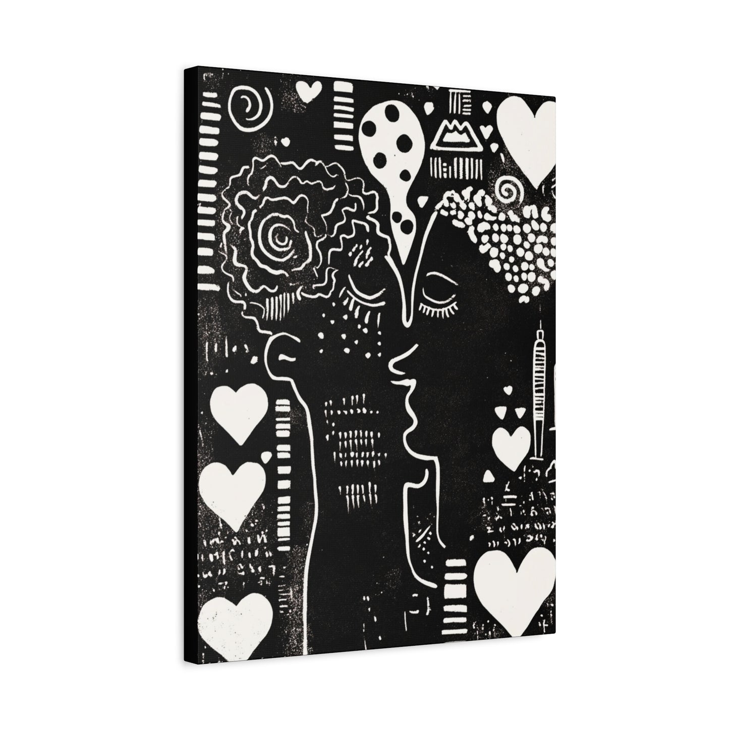 Love & Nostalgia - Elegant Stretched Canvas Art - Feminine Portrait