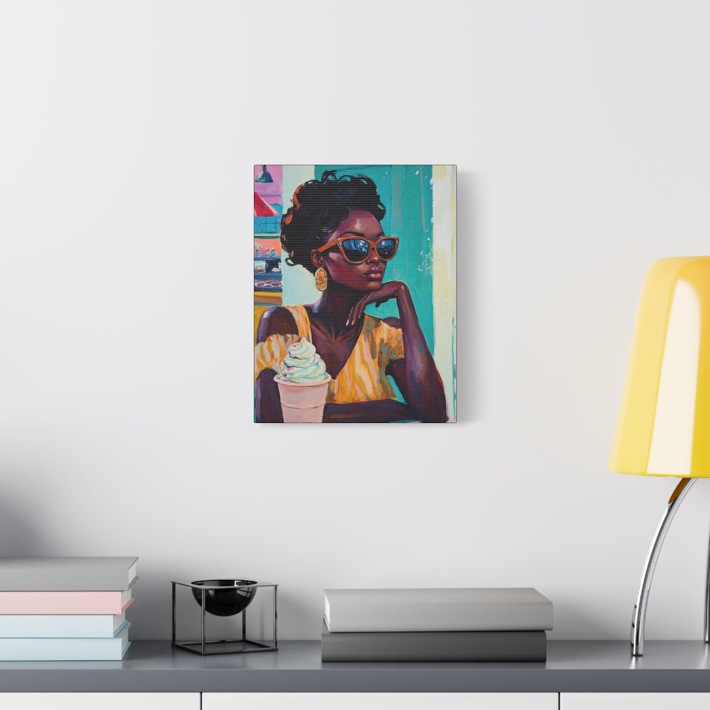 Gloomy Sundae | Canvas Art | African American Nostalgic Art