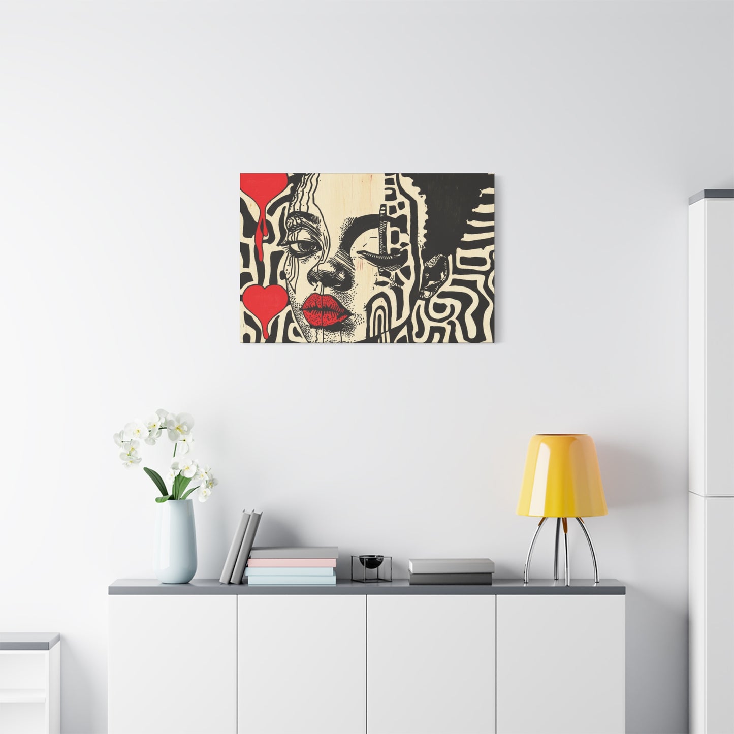 Charge it to my Heart - Modern African American Pop Art - 1.25" depth