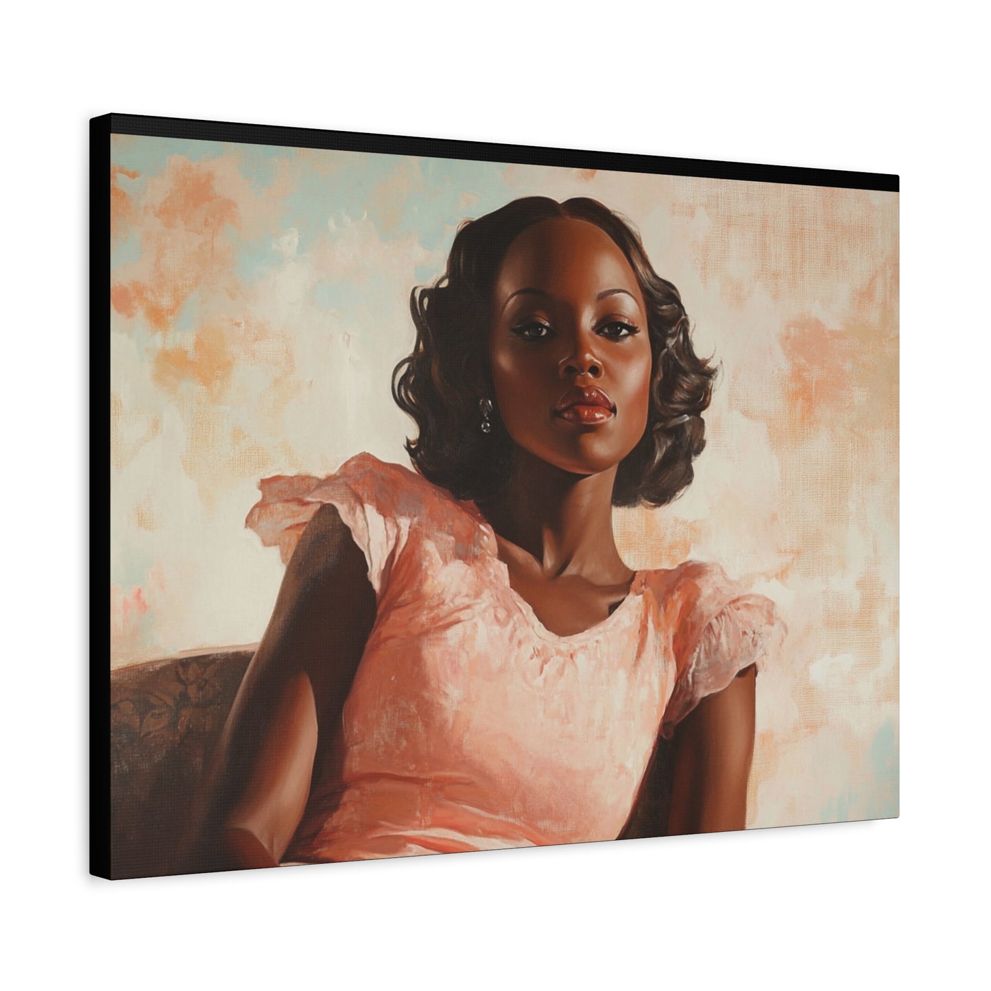 Olemi - Elegant Stretched Canvas Art - Feminine Portrait