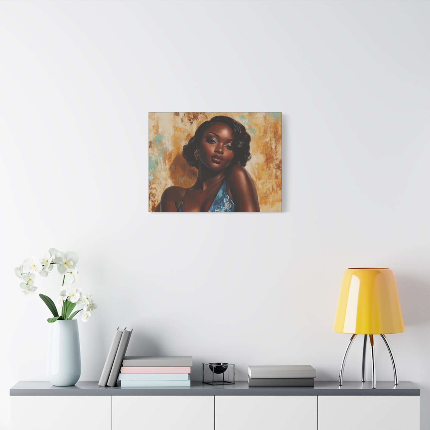 Sunkissed - Elegant Stretched Canvas Art - Female Portrait