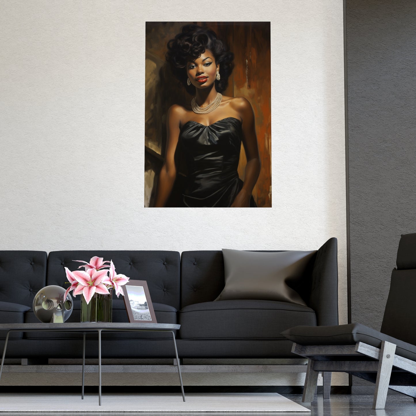 Diane | Vintage Old Hollywood | African American Glamour Poster Art | Free Shipping