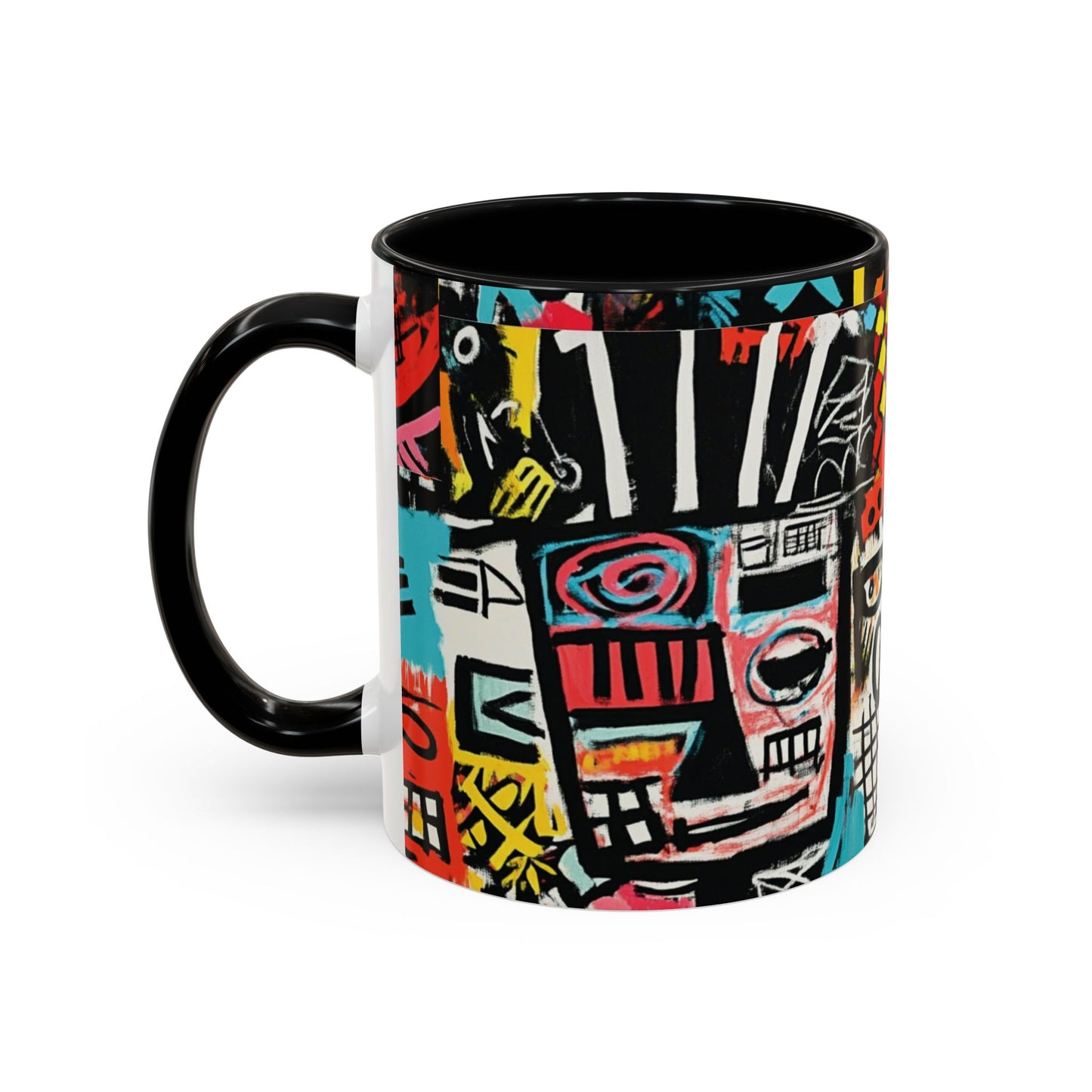 Urban Pop Graffiti Mug – Colorful Abstract Street Art Coffee Cup – Bold Afrocentric Art Mug Gift for Art Lovers– 11oz / 15oz-