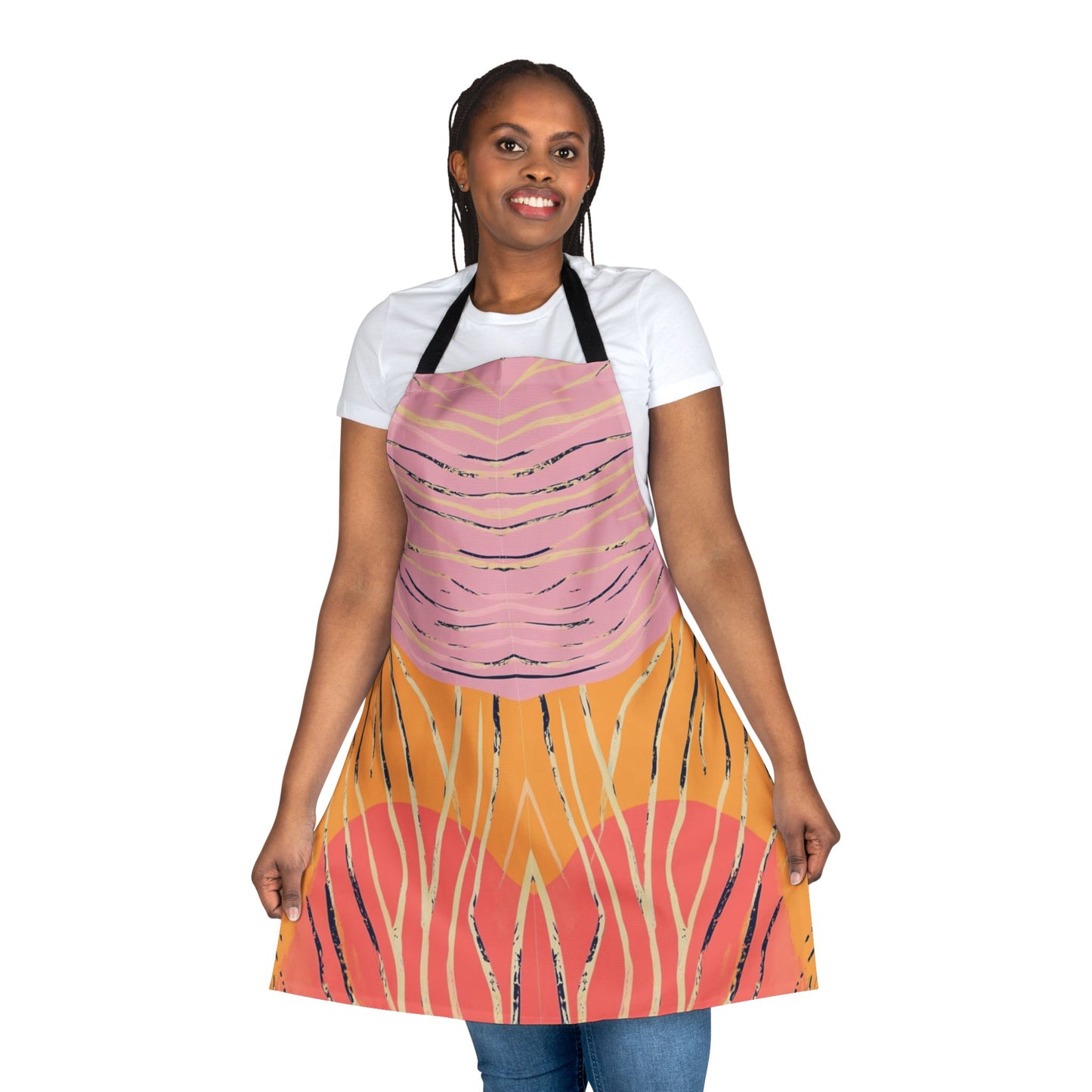 Tropical Daydream | Colorful Artistic Apron with 2-Color Straps | Perfect for Cooking & Crafting