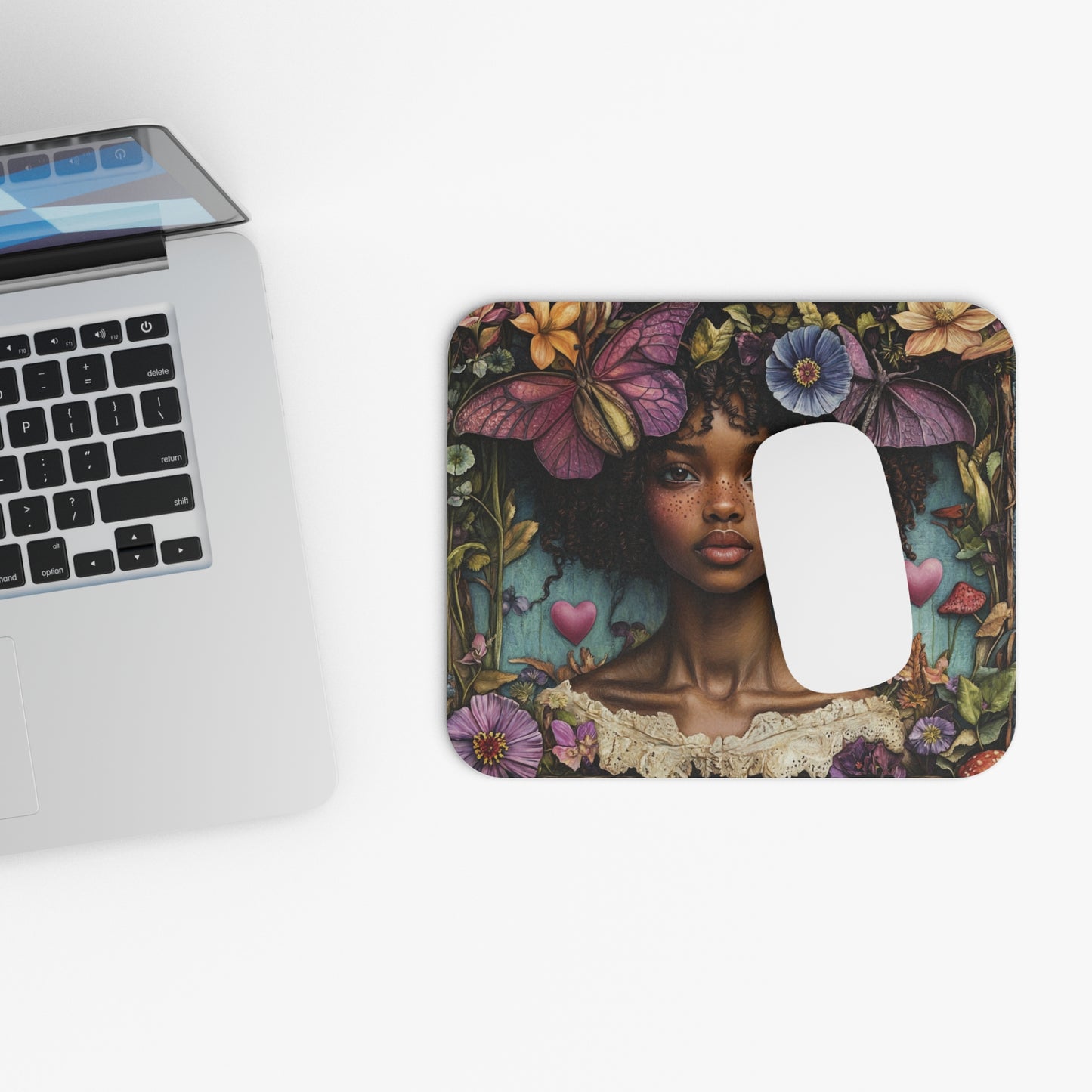 She Sits In Beauty | Mouse Pad (Rectangle)