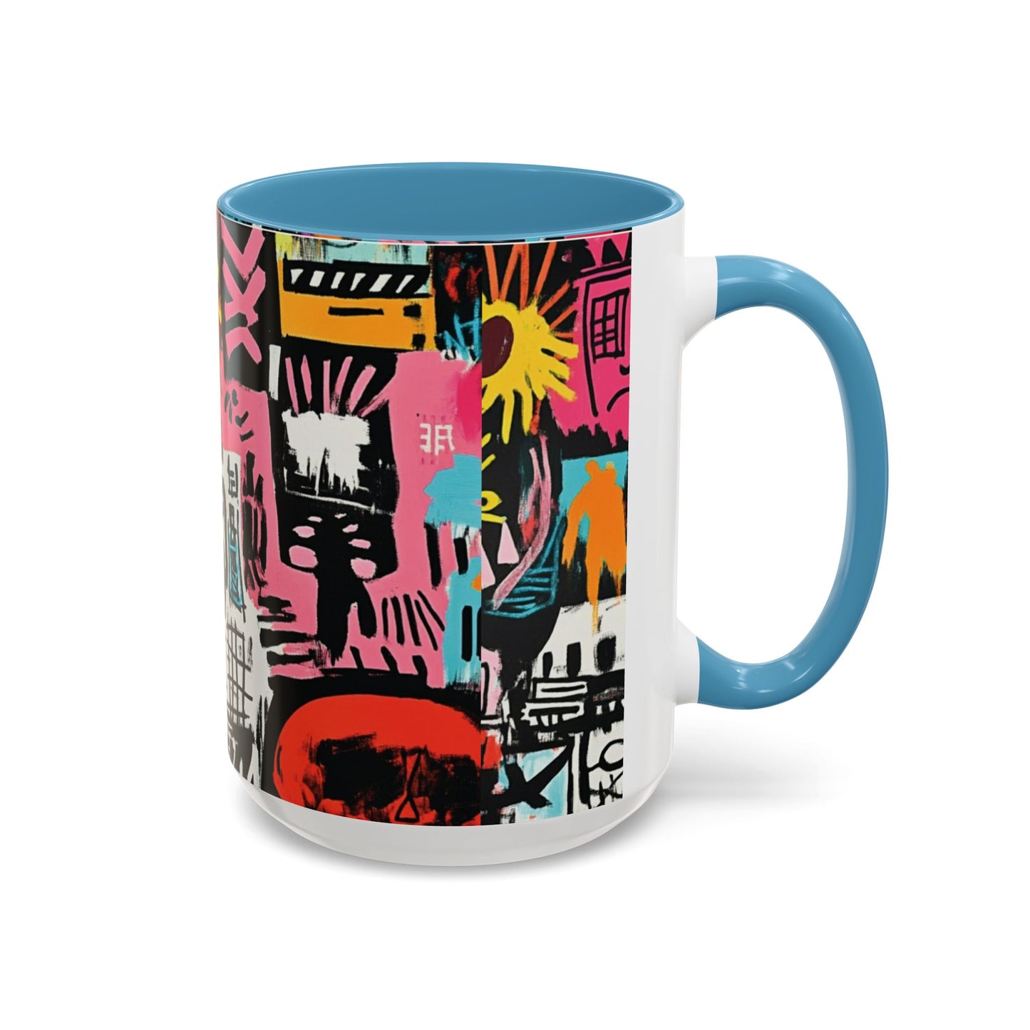 Urban Pop Graffiti Mug – Colorful Abstract Street Art Coffee Cup – Bold Afrocentric Art Mug Gift for Art Lovers– 11oz / 15oz-