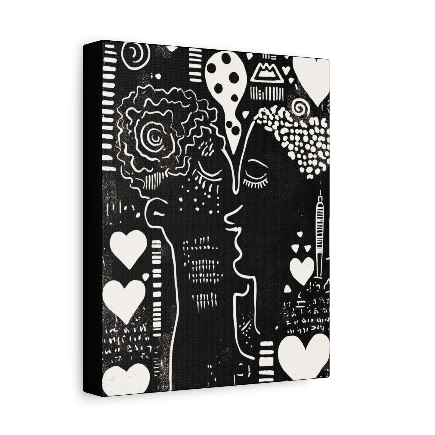 Love & Nostalgia - Elegant Stretched Canvas Art - Feminine Portrait