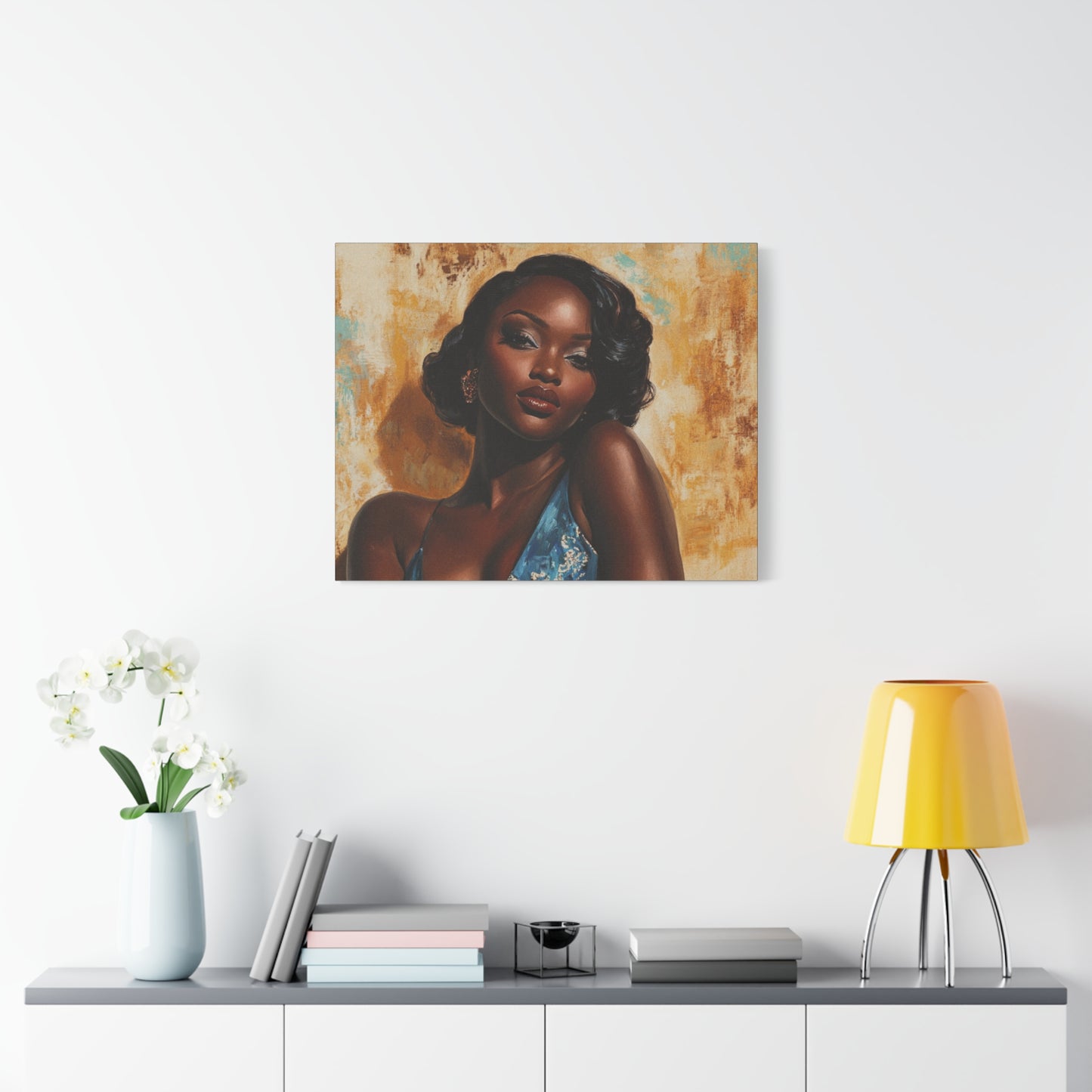 Sunkissed - Elegant Stretched Canvas Art - Female Portrait