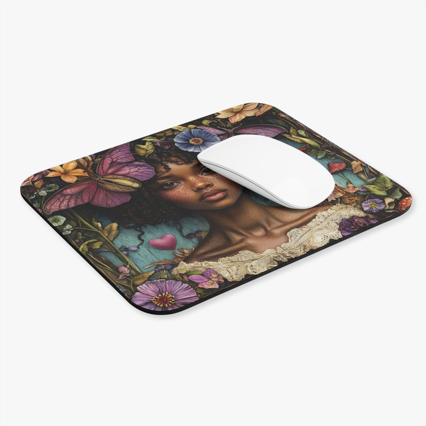 She Sits In Beauty | Mouse Pad (Rectangle)