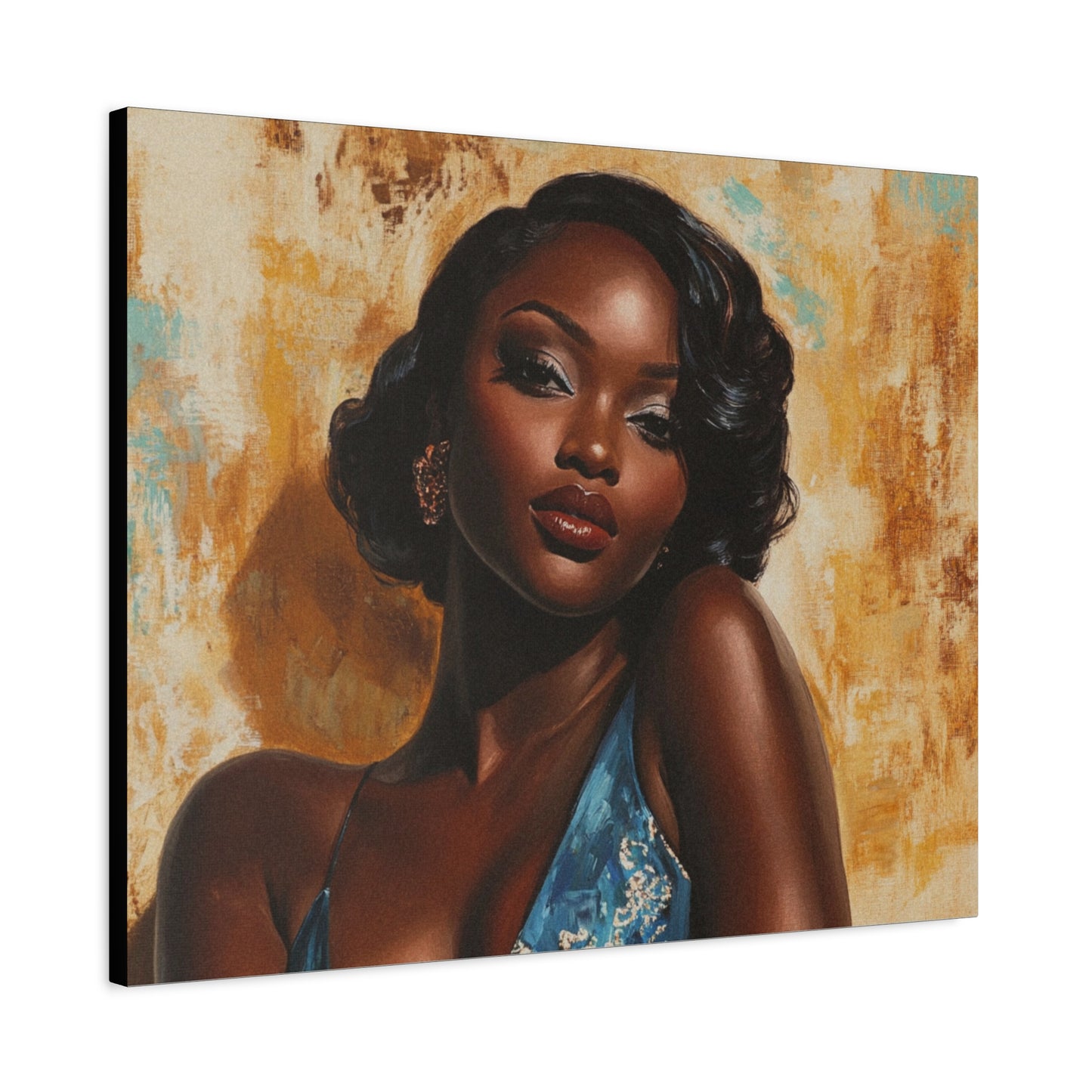 Sunkissed - Elegant Stretched Canvas Art - Female Portrait