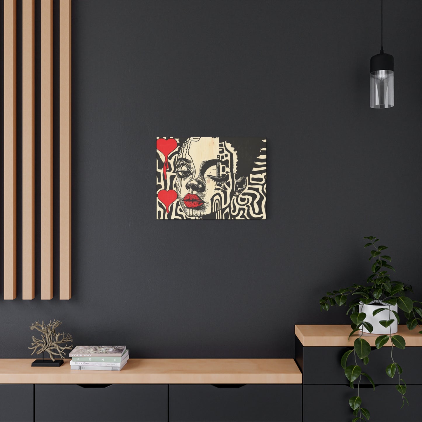 Charge it to my Heart - Modern African American Pop Art - 1.25" depth