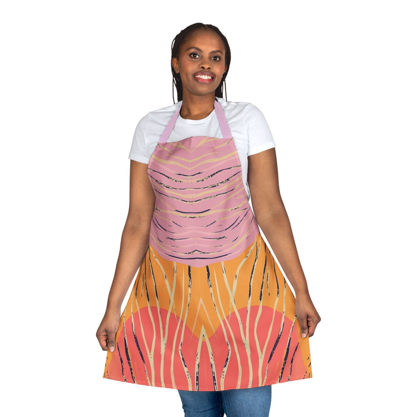 Tropical Daydream | Colorful Artistic Apron with 2-Color Straps | Perfect for Cooking & Crafting