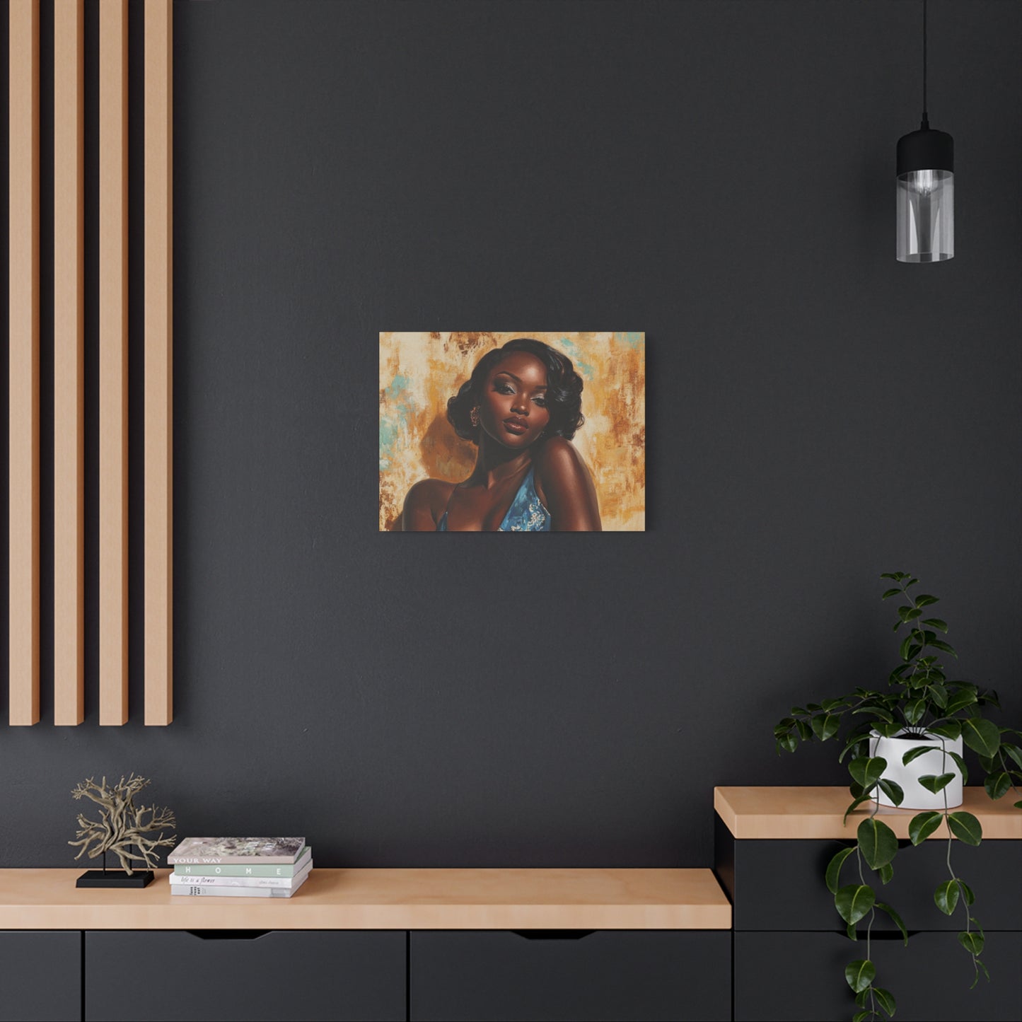 Sunkissed - Elegant Stretched Canvas Art - Female Portrait