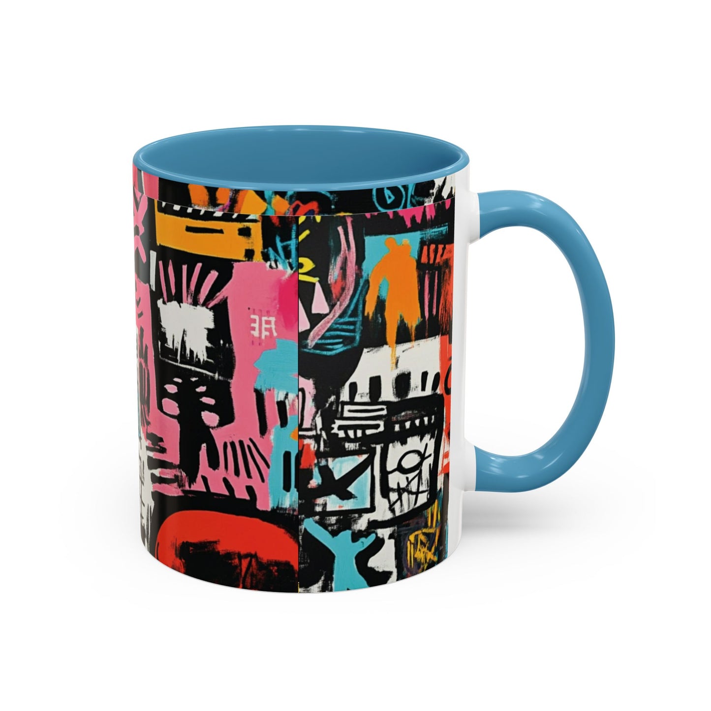 Urban Pop Graffiti Mug – Colorful Abstract Street Art Coffee Cup – Bold Afrocentric Art Mug Gift for Art Lovers– 11oz / 15oz-