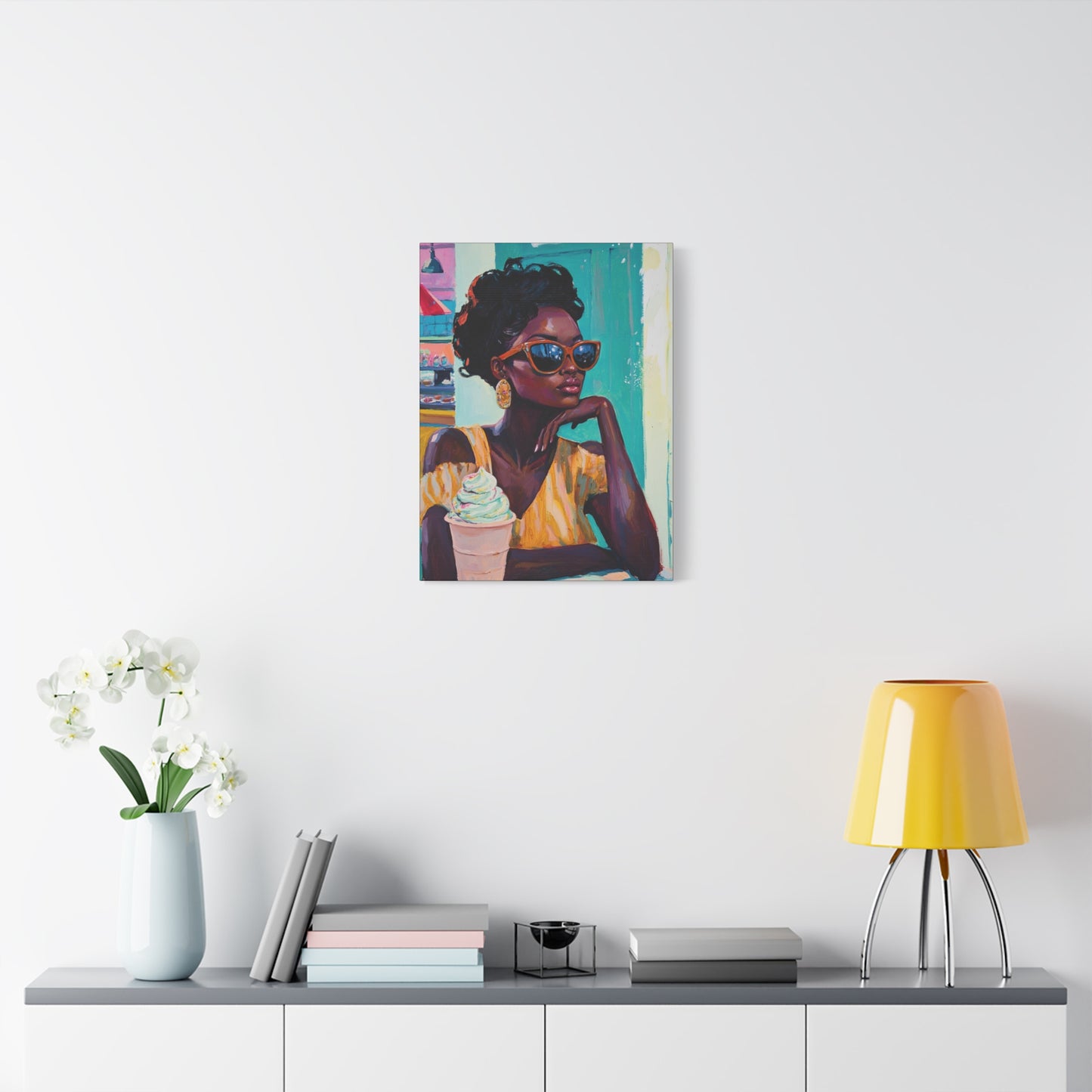 Gloomy Sundae | Canvas Art | African American Nostalgic Art