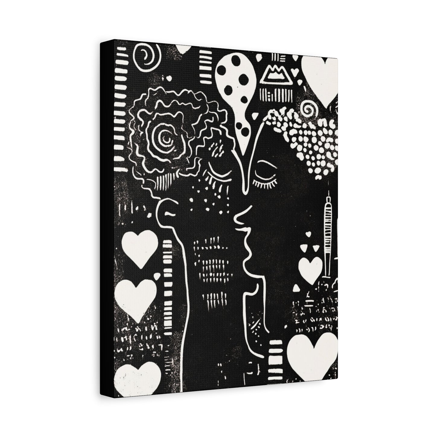 Love & Nostalgia - Elegant Stretched Canvas Art - Feminine Portrait