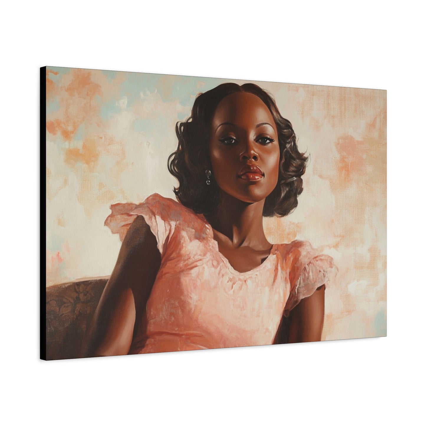 Olemi - Elegant Stretched Canvas Art - Feminine Portrait