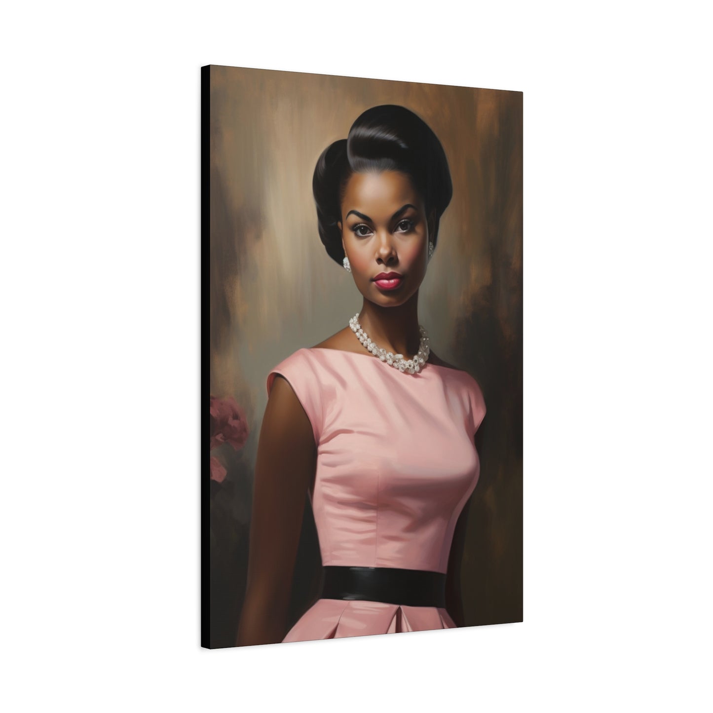 Ophelia - Vintage Glamour Canvas Art Print - Stretched Matte 1.25"