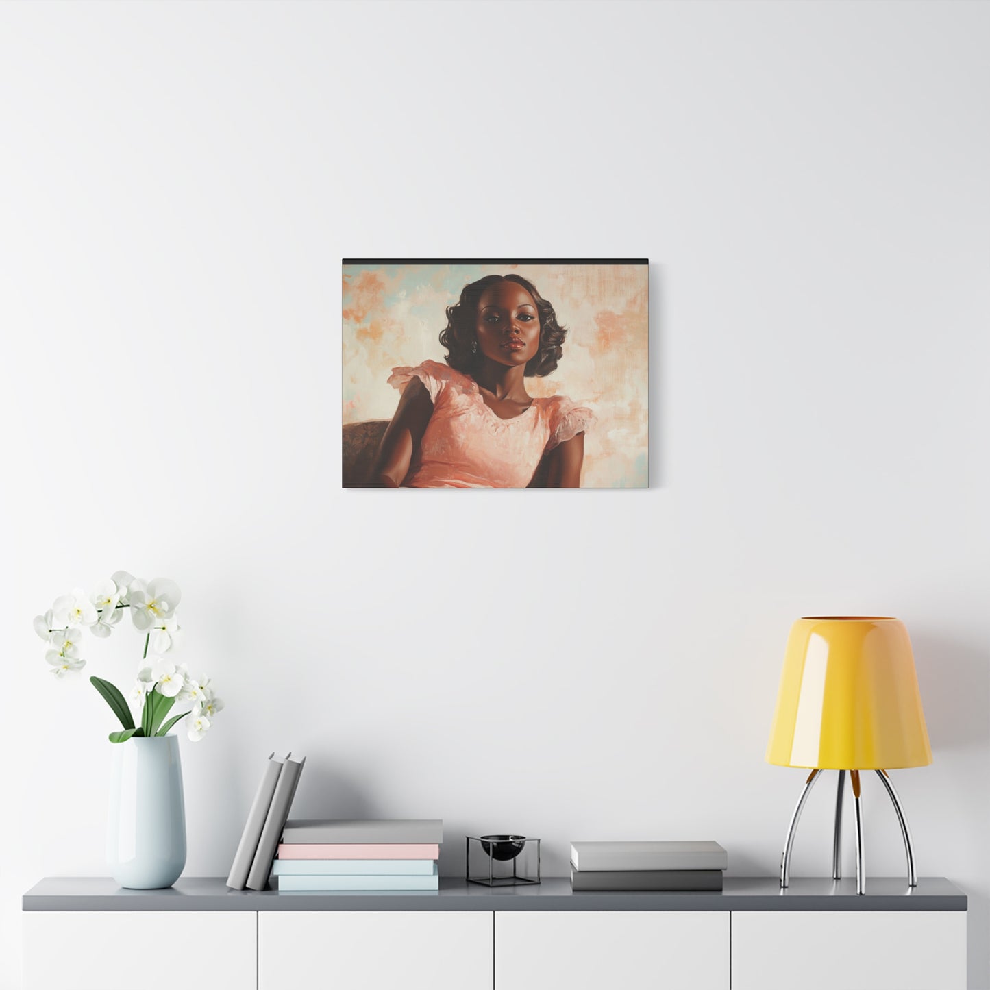 Olemi - Elegant Stretched Canvas Art - Feminine Portrait