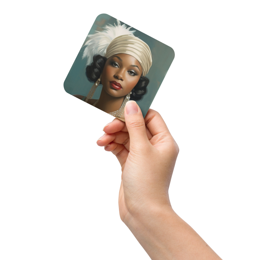 Sabrina | Flapper series | cork-back coaster