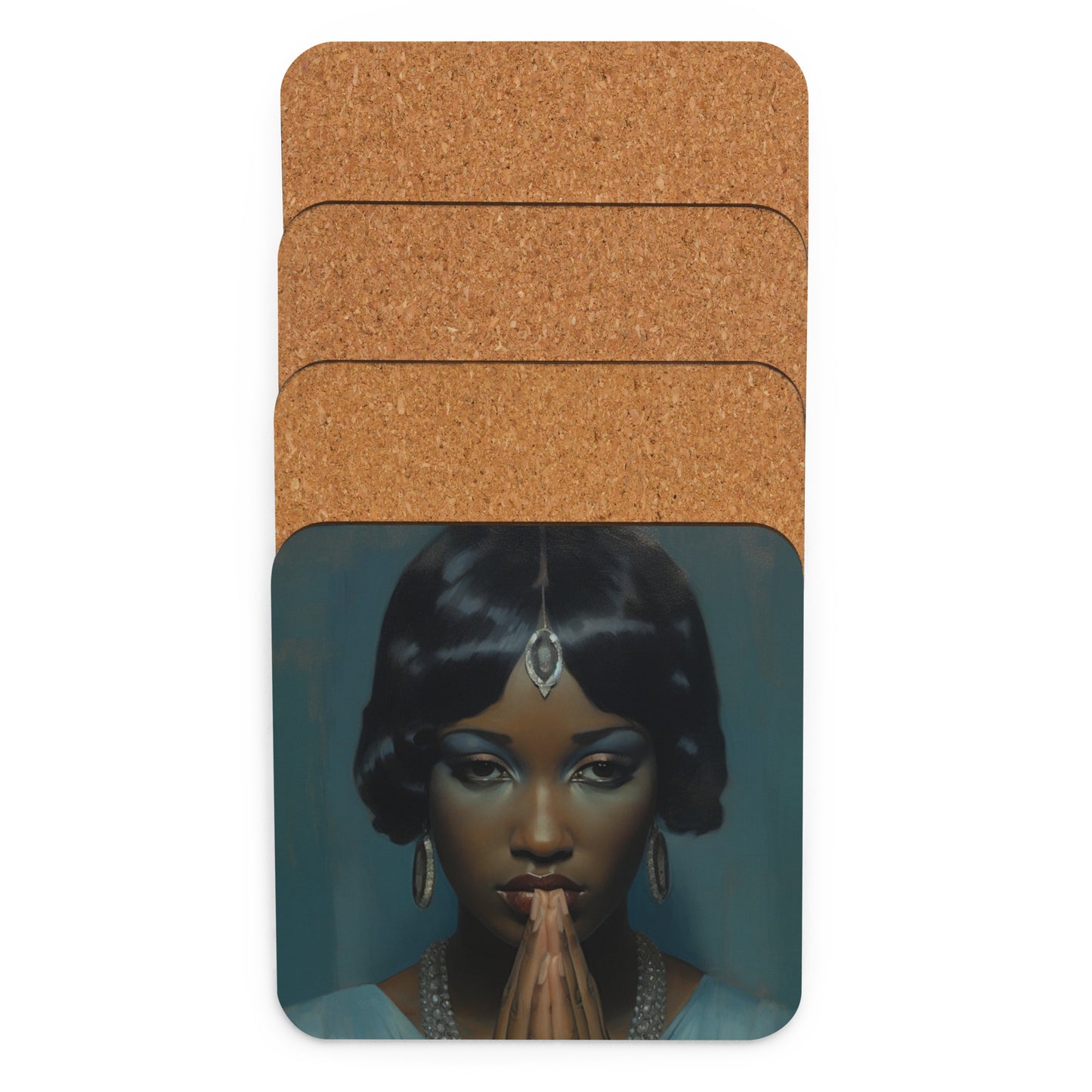 Martha Ann | Flapper series | cork-back coaster