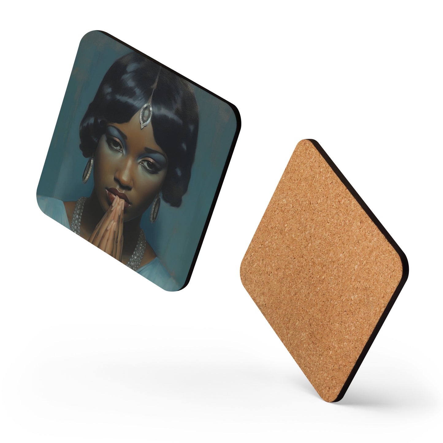 Martha Ann | Flapper series | cork-back coaster