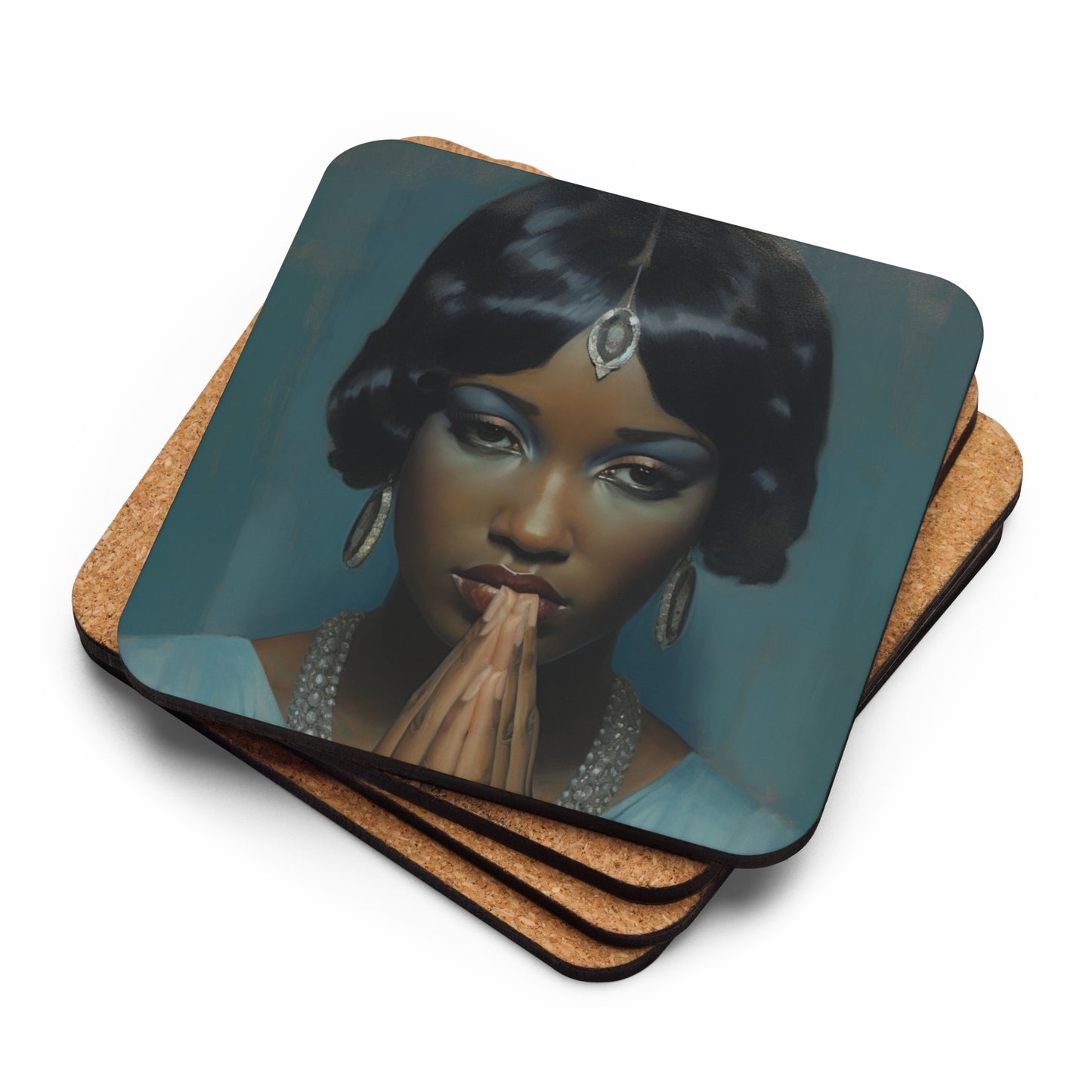 Martha Ann | Flapper series | cork-back coaster