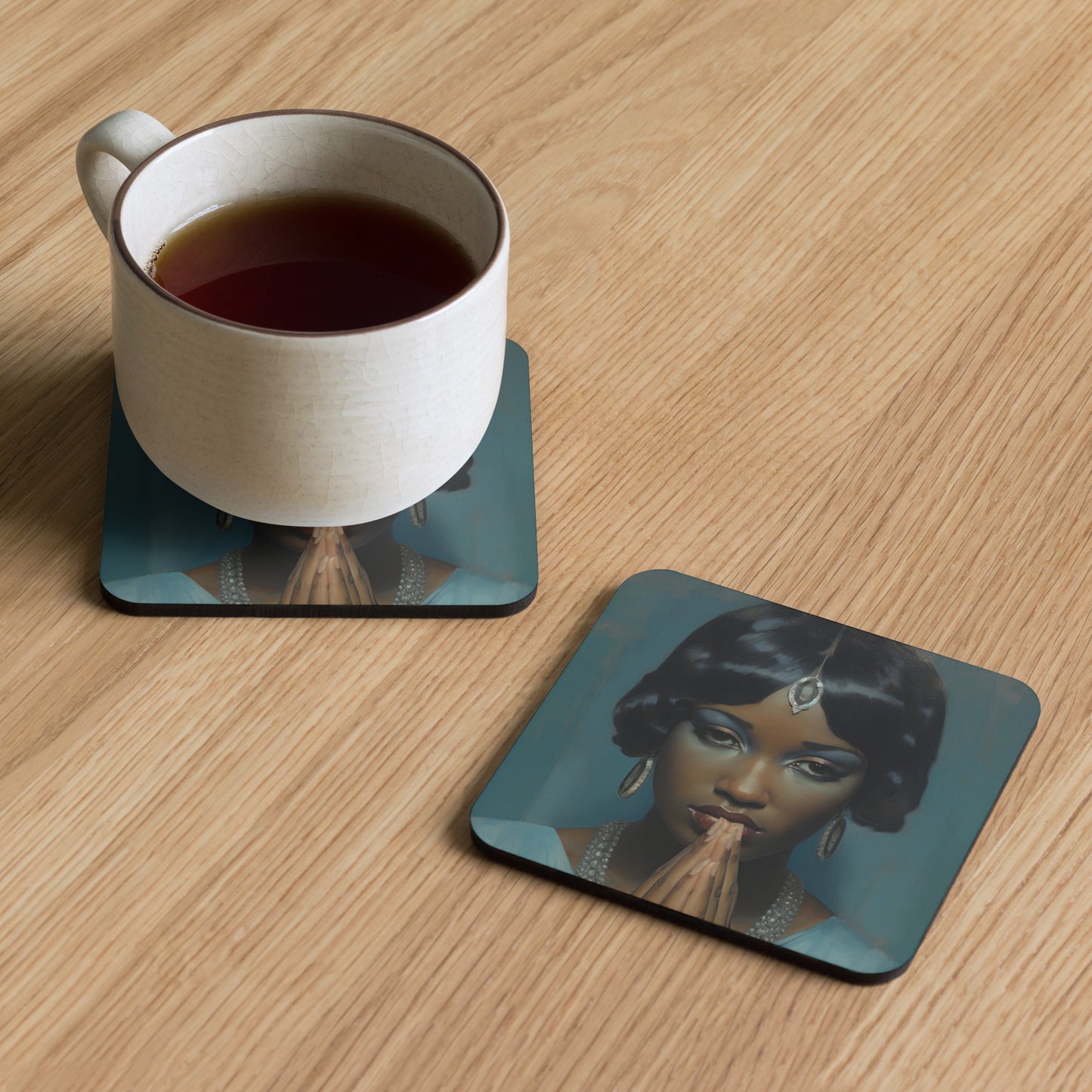 Martha Ann | Flapper series | cork-back coaster