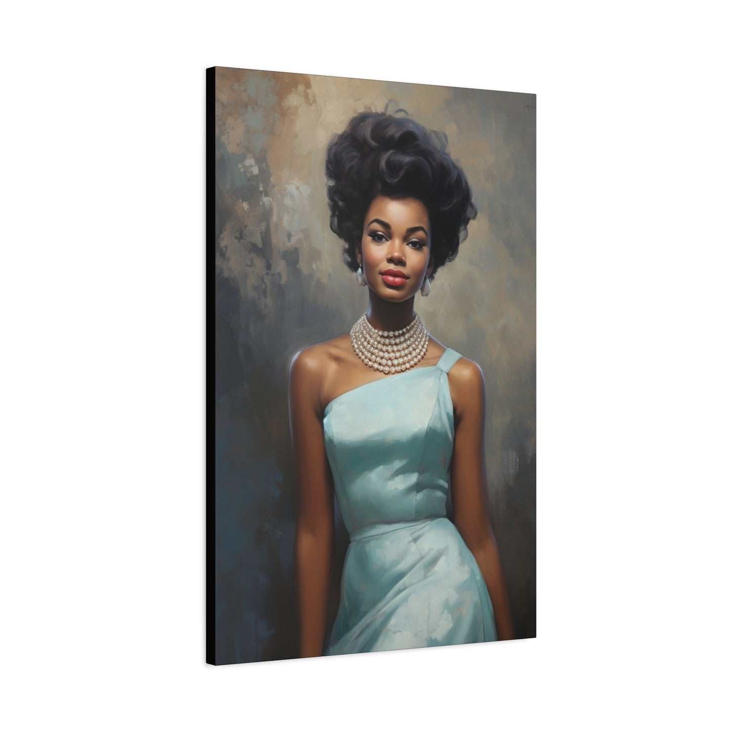 Doris - Vintage Glamour Canvas Art Print - Old Hollywood - Editorial - Stretched Matte 1.25"