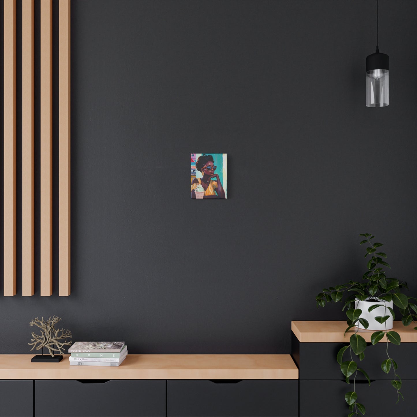 Gloomy Sundae | Canvas Art | African American Nostalgic Art
