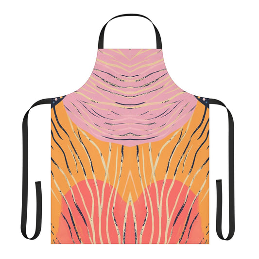 Tropical Daydream | Colorful Artistic Apron with 2-Color Straps | Perfect for Cooking & Crafting