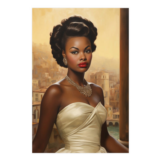 Sterling | Old Hollywood Glamour Poster Art Print | Free Shipping