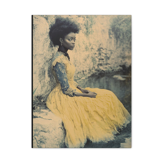 Yellow Rose - Elegant Stretched Canvas Art Print, Gift for Art Lovers, Unique Home Decorations