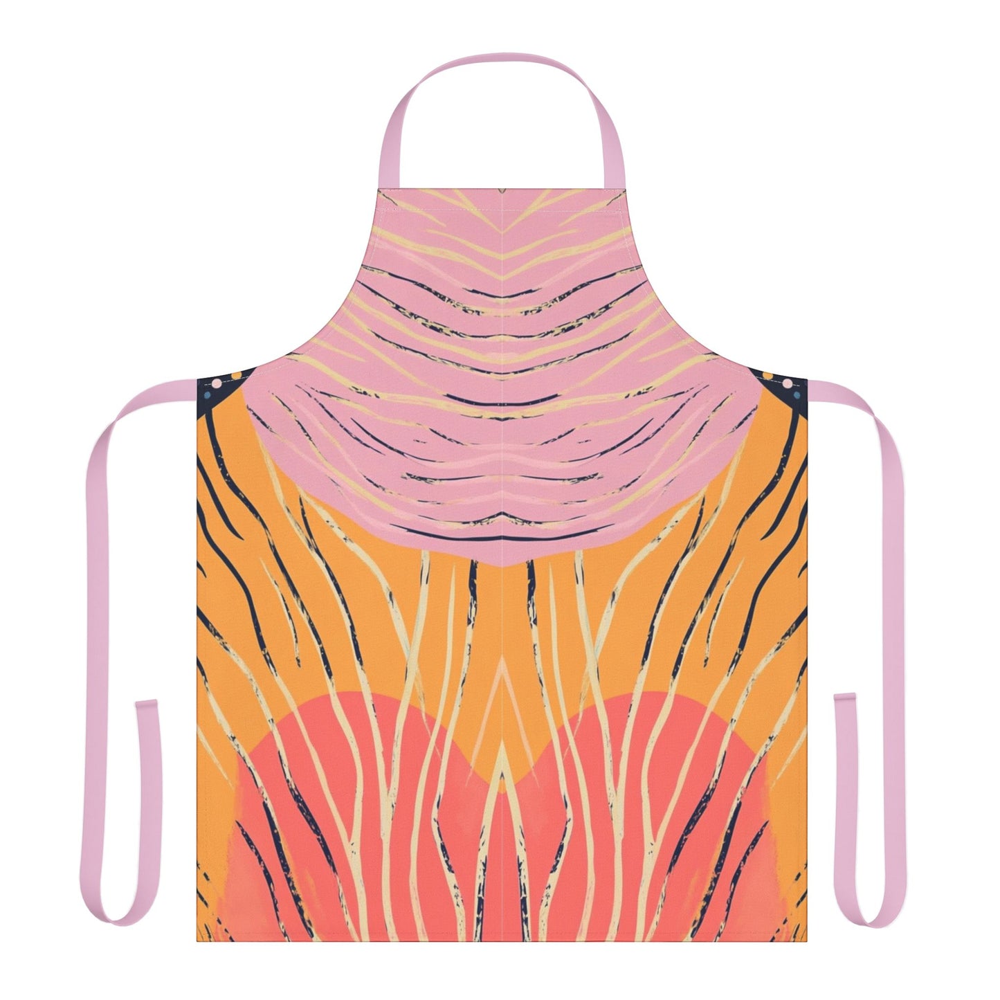 Tropical Daydream | Colorful Artistic Apron with 2-Color Straps | Perfect for Cooking & Crafting