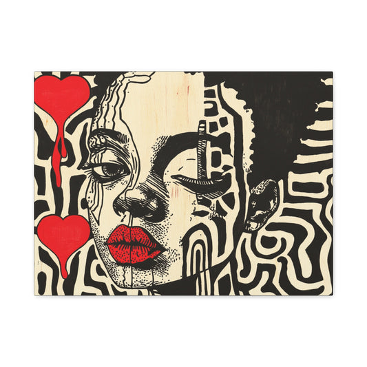 Charge it to my Heart - Modern African American Pop Art - 1.25" depth