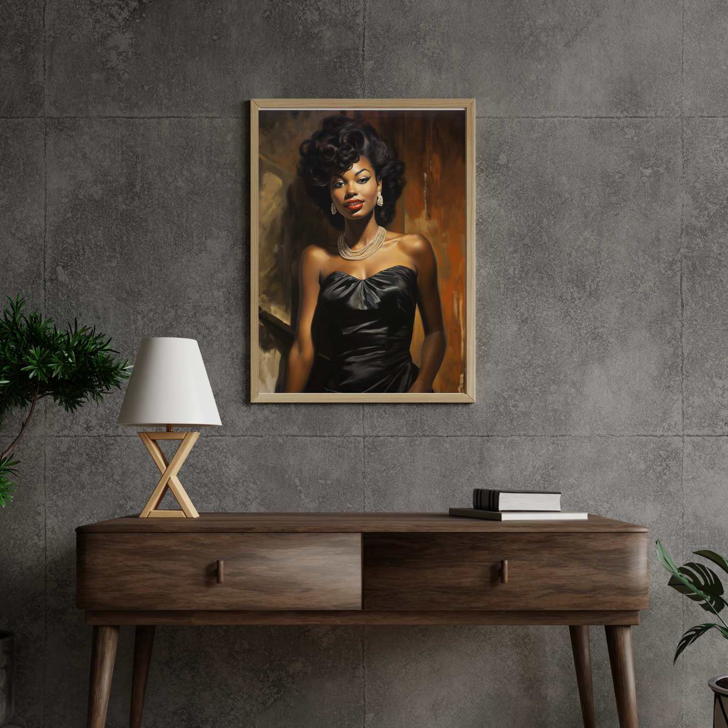 Diane | Vintage Old Hollywood | African American Glamour Poster Art | Free Shipping