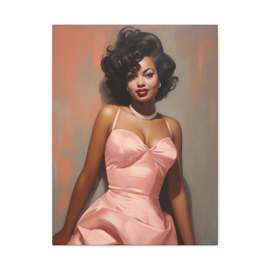 Proud in Pink - Vintage Hollywood Glamour | Wall Decor for Home, Gift for Art & Jazz Lovers