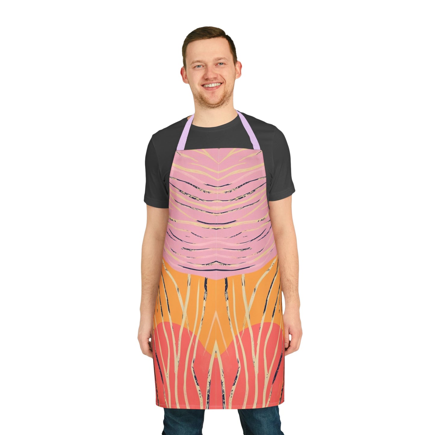 Tropical Daydream | Colorful Artistic Apron with 2-Color Straps | Perfect for Cooking & Crafting