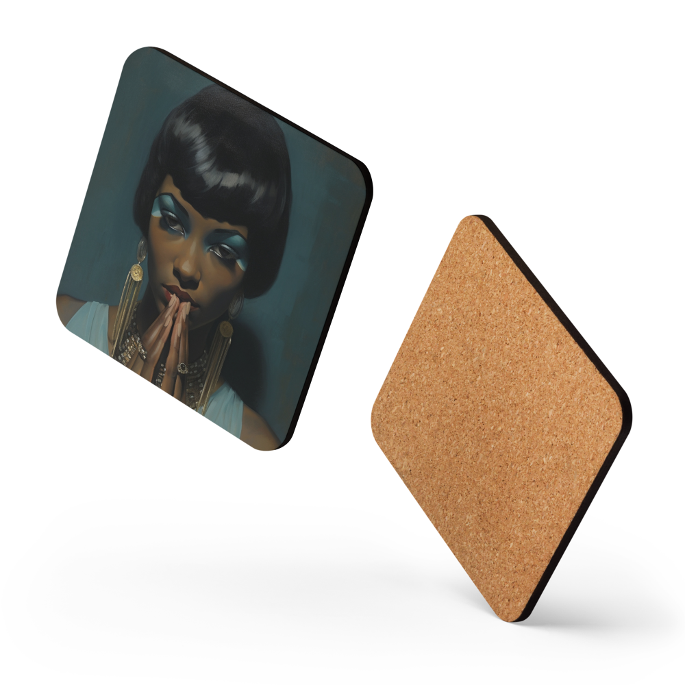 Adele | Vintage |Cork back coaster