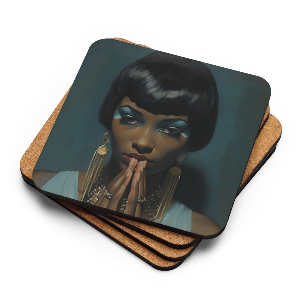 Adele | Vintage |Cork back coaster