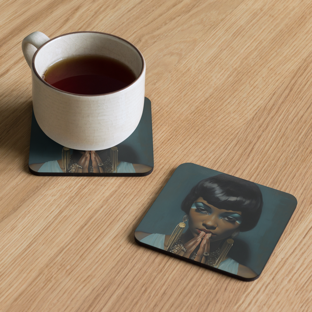 Adele | Vintage |Cork back coaster